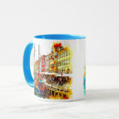 Farbenfrohe Quayside Tasse (Vorderseite Links)