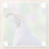 farbenfrohe Queste Glasuntersetzer (Rückseite)