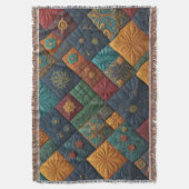 Farbenfrohe Quilting Pattren - Überquerung Decke (Vorderseite Vertikal)