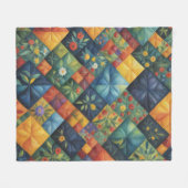 Farbenfrohe Quilting Pattren - Überquerung Fleecedecke (Vorderseite (Horizontal))