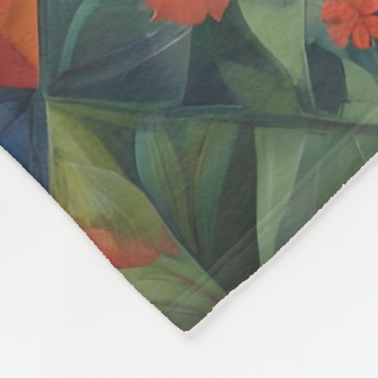 Farbenfrohe Quilting Pattren - Überquerung Fleecedecke (Ecke)