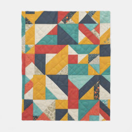 Farbenfrohe Quilting Pattren - Überquerung Fleecedecke