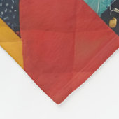 Farbenfrohe Quilting Pattren - Überquerung Fleecedecke (Ecke)