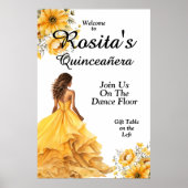 Farbenfrohe Quinceanera Poster (Vorne)