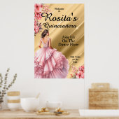Farbenfrohe Quinceanera Poster (Küche)