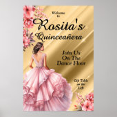 Farbenfrohe Quinceanera Poster (Vorne)
