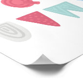 Farbenfrohe Quirky Alphabet Poster (Ecke)