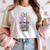 Farbenfrohe Rabbit Graffiti Ostervibes T-Shirt