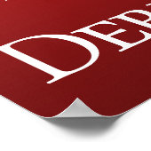 Farbenfrohe Racehorse Derby Party Red Willkommen Poster (Ecke)