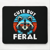 Farbenfrohe Racoon mit Sonnenbrille Racoon Mousepad (Vorne)