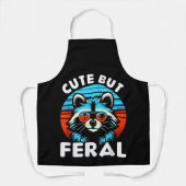 Farbenfrohe Racoon mit Sonnenbrille Racoon Schürze (Vorderseite)
