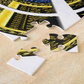 Farbenfrohe Radialkunst Print Puzzle (Seite)