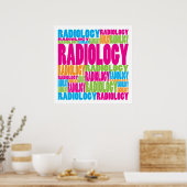 Farbenfrohe Radiologie Poster (Küche)
