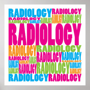 Farbenfrohe Radiologie Poster