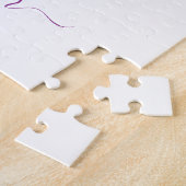 Farbenfrohe Rainbow Baby First Year Foto Collage Puzzle (Seite)