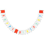 Farbenfrohe Rainbow Birthday Party Bunt Banner (Alle)