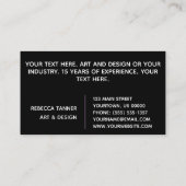 Farbenfrohe Rainbow Blot Kunst Visitenkarte (Rückseite)