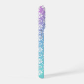 Farbenfrohe Rainbow-Blume Muster Personalisierter iPhone Hülle (Rechte Seite)