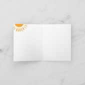 Farbenfrohe Rainbow Boho Baby Dusche Vielen Dank Karte (Innenseite)