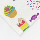 Farbenfrohe Rainbow Cake Desserts & Sprinkles Must Fleecedecke (Ecke)
