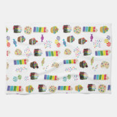 Farbenfrohe Rainbow Cake Desserts & Sprinkles Must Geschirrtuch (Horizontal)