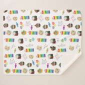 Farbenfrohe Rainbow Cake Desserts & Sprinkles Must Sherpadecke (Vorderseite (Horizontal))