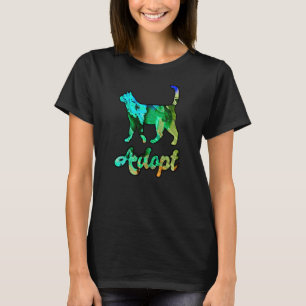 Farbenfrohe Rainbow Cat Adoption T-Shirt