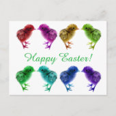 Farbenfrohe Rainbow-Chips Postkarte (Vorderseite)