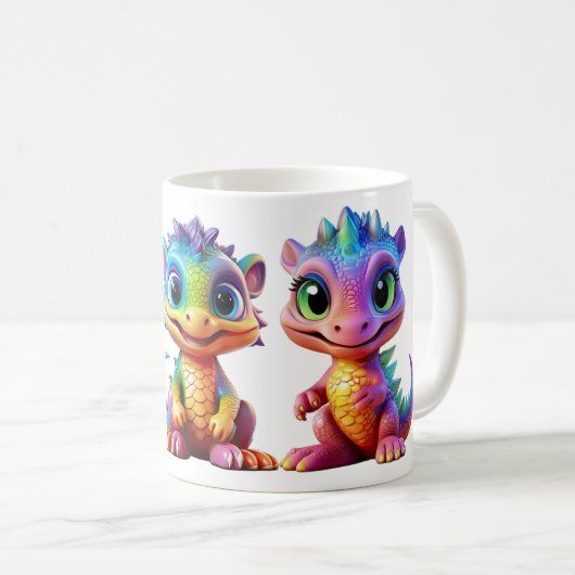 Farbenfrohe Rainbow Dragon Tasse Party für Kinder (VorderseiteRechts)