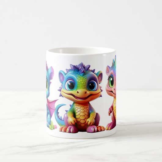 Farbenfrohe Rainbow Dragon Tasse Party für Kinder (Mittel)