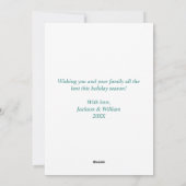 Farbenfrohe Rainbow Foto Gay Pride Weihnachten (Rückseite)