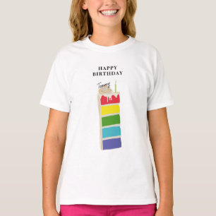Farbenfrohe Rainbow-Geburtstagsparty T-Shirt
