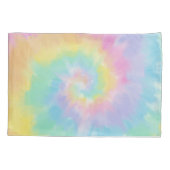 Farbenfrohe Rainbow-Gefärbte Krawatte Kissenbezug (Rückseite-Links)