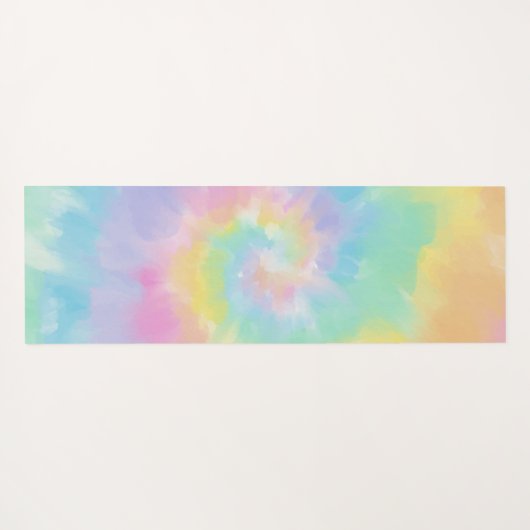 Farbenfrohe Rainbow Gefärbte Krawatte Liebe Yoga Yogamatte (Rückseite (Horizontal))