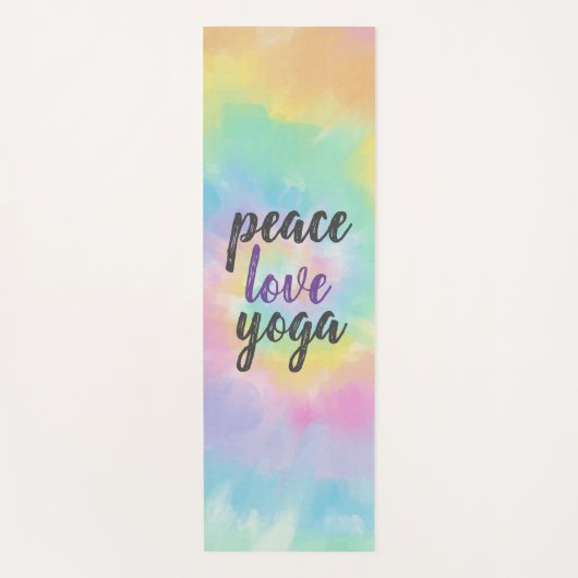 Farbenfrohe Rainbow Gefärbte Krawatte Liebe Yoga Yogamatte (Vorderseite)