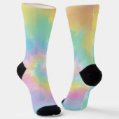 Farbenfrohe Rainbow-Gefärbte Krawatte Socken (Gewinkelt)