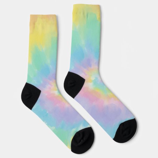 Farbenfrohe Rainbow-Gefärbte Krawatte Socken (Rechts)