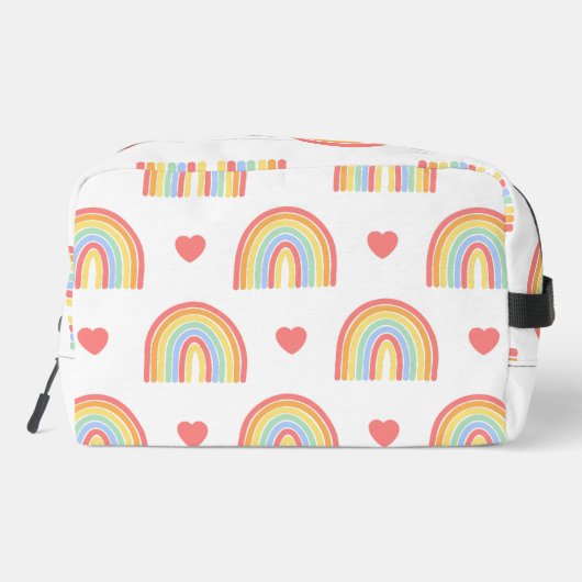 Farbenfrohe Rainbow Girl Waschbeutel (Rückseite)