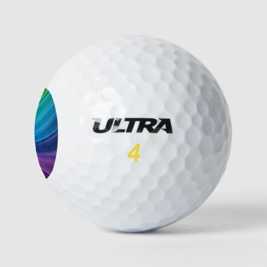 Farbenfrohe Rainbow Golf Balls Golfball (Logo)