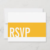 Farbenfrohe Rainbow Heart Sprinkles Wedding RSVP C Karte (Rückseite)