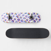 Farbenfrohe Rainbow-Icon-Muster Skateboard (Horizontal)