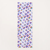 Farbenfrohe Rainbow Icon-Muster Yogamatte (Vorderseite)