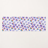 Farbenfrohe Rainbow Icon-Muster Yogamatte (Vorderseite (Horizontal))