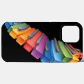 Farbenfrohe Rainbow Keyboard Musiker Case-Mate iPhone Hülle (Rückseite (Horizontal))