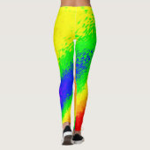Farbenfrohe Rainbow Leggings (Rückseite)