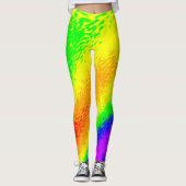 Farbenfrohe Rainbow Leggings (Vorderseite)