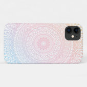 Farbenfrohe Rainbow Mandala iPhone Case (Rückseite (Horizontal))