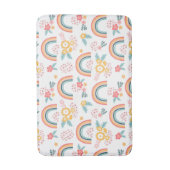 Farbenfrohe Rainbow-Muster Badematte (Vorderseite Vertikal)