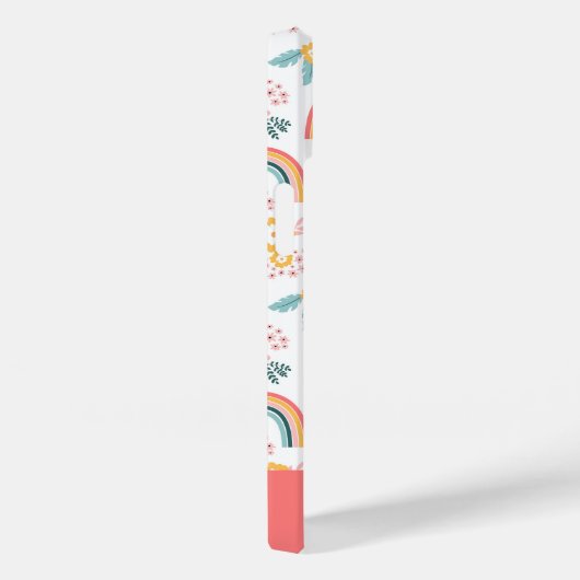 Farbenfrohe Rainbow-Muster Case-Mate iPhone Hülle (Rückseite / Rechts)