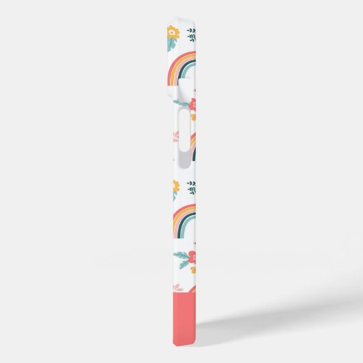 Farbenfrohe Rainbow-Muster Case-Mate iPhone Hülle (Rückseite / Links)